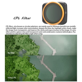 Κατάλληλο για φίλτρα αέρα 2s DJI Air 2S αξεσουάρ ND dimmer CPL polarizer