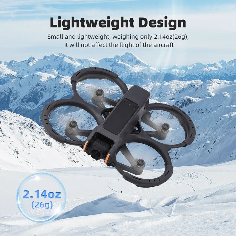 BRDRC štitnik za propeler za DJI Avata 2 Drone Lagani štitnik za podupirač protiv sudara Branik Zaštitna školjka Dodaci