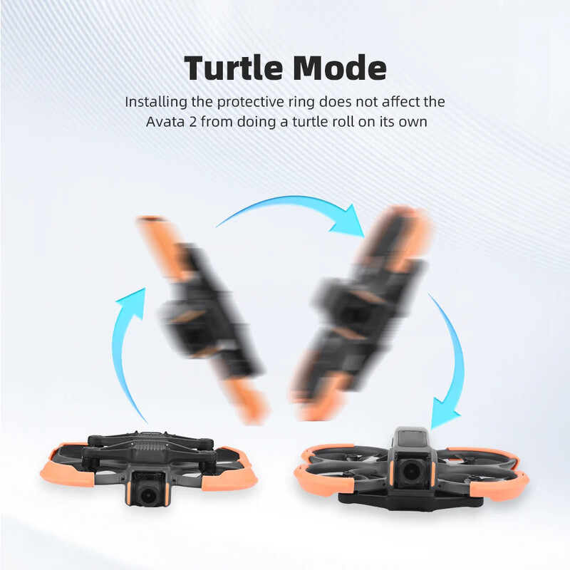 BRDRC štitnik za propeler za DJI Avata 2 Drone Lagani štitnik za podupirač protiv sudara Branik Zaštitna školjka Dodaci