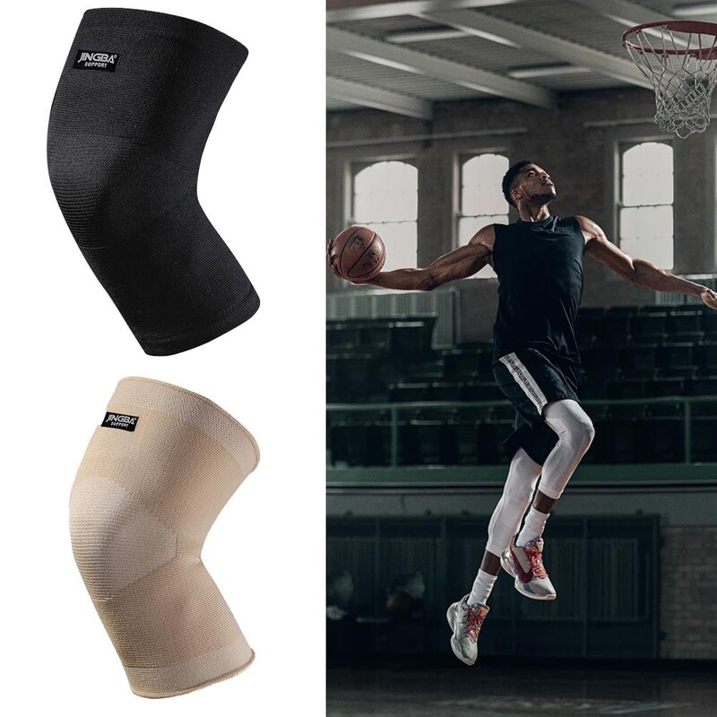 JINGBA SUPPORT Elastické nylonové chrániče kolien Letné outdoorové športy Basketbalové chrániče kolien Chránič kolien Bezpečnosť Rodillera Deportiv