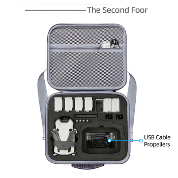 Τσάντα μεταφοράς για DJI Mini 4 Pro Storage Case Κάλυμμα λουριών ώμου λαβής σακιδίου πλάτης RC-2/N2 Τηλεχειριστήριο Αξεσουάρ Drone