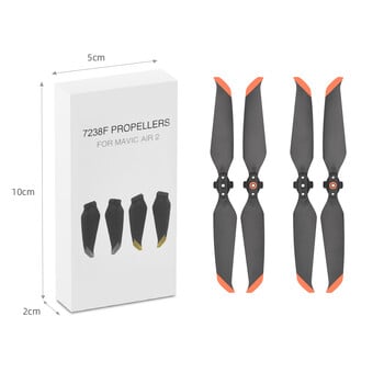 για DJI Air 2S/Mavic AIR 2 Propellers 7238 Quick Release Props Paddle Blade χαμηλού θορύβου ανεμιστήρα ανταλλακτικών έλικες Αξεσουάρ