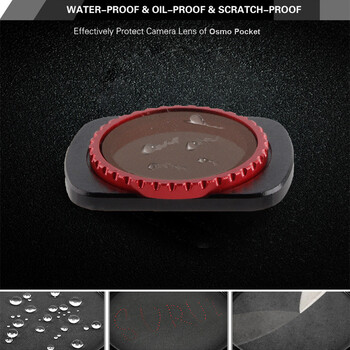 Φίλτρο CPL Polarizing With Neutral Density Φίλτρα ND16-PL Ρυθμιζόμενες γωνίες για αξεσουάρ φακών Macro DJI Osmo Pocket 2