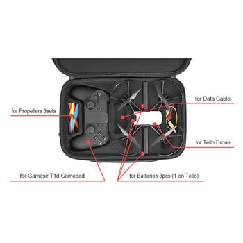 Чанта за съхранение Преносим калъф за носене за DJI Tello Gamesir T1d дистанционно управление Компактен и преносим Удобен за носене