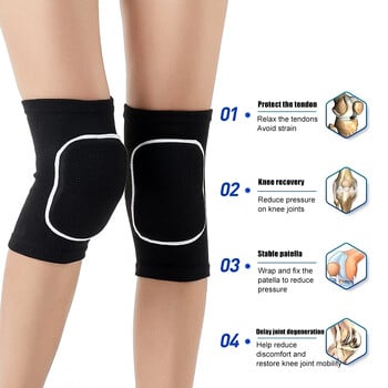 1 Pair Kids Knee Pad Dance Pads Βόλεϊ Σφουγγάρι Επιγονατίδες Brace Μαλακό αναπνεύσιμο ελαστικό προστατευτικό για κορίτσια Αγόρια Πατινάζ Ποδηλασία