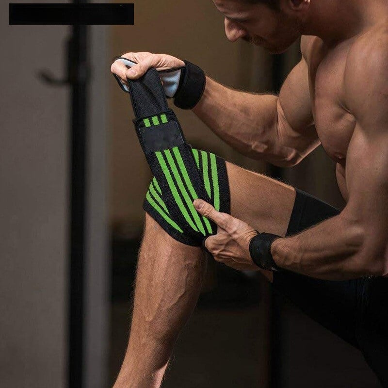1 pár športových bandáží na kolená, popruhy na cvičenie v posilňovni, vzpieranie, fitness, drepy, tréning, elastické popruhy na kolená, chrániče kolien