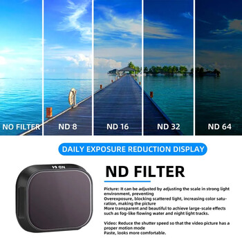 Комплект филтри за DJI Mini 3 Pro Camera Optical Glass Lens Mcuv Cpl ND8 ND16 ND32 ND64 Filters Accessoires