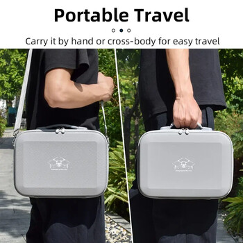 Θήκη μεταφοράς PU για DJI Mini 4 Pro Travel Shoulder Bag Portable Storage Bag Resistant στις γρατσουνιές Αξεσουάρ τσάντα για drone