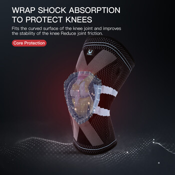 Sports Knee Brace Knitted Patella Spring Slicon Support Breathable Compression Full Protect Elastic Breathable Knee Support