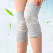 1 pereche de protecție pentru genunchi, picior, artrită, leziuni, mâneci de gimnastică, bandaj elastic, genunchiere, cărbune, tricotate, genunchiere calde