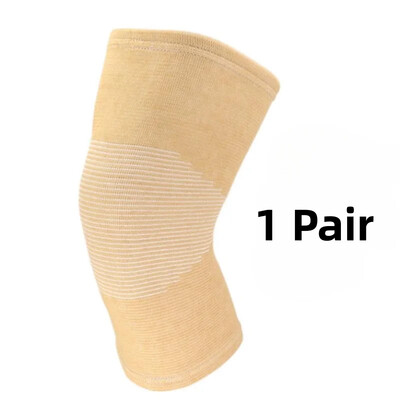 1 pereche de protecție pentru genunchi, picior, artrită, leziuni, mâneci de gimnastică, bandaj elastic, genunchiere, cărbune, tricotate, genunchiere calde