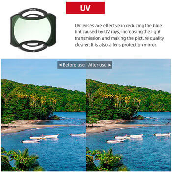 за DJI AVATA 2 FPV Drone Drone Lens Filters Set UV CPL ND8 ND16 ND32 ND64 Photography Filters Kit Multi Coated HD Optical Glass