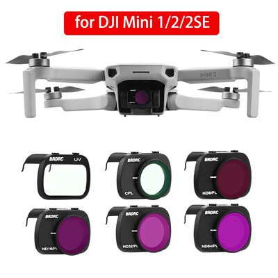 BRDRC lencseszűrő DJI Mini 2/Mini 2 SE Gimbal kamerához UV CPL ND Filters Kit Polarizer HD optikai üveg drón tartozékok