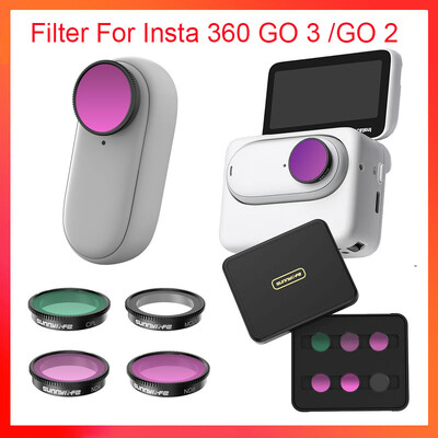 Sunnylife Insta360 GO 3 objektiivifilter ND4 ND8 ND16 ND32 CPL MCUV ND kombineeritud filtrite komplekt Insta360 GO 2 tegevuskaamera tarvikutele