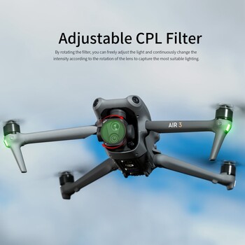 STARTRC CPL филтър за DJI Air 3 Drone Aerial Camera Регулируем CPL филтър за обектив Аксесоари