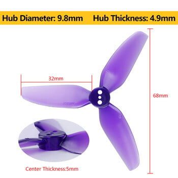 6/10 Pairs HQProp T3X3X3 Propeller 3030 3-Blade PC Props for RC FPV Freestyle 3inch Toothpick Cinewhoop Ducted Drone CineLog