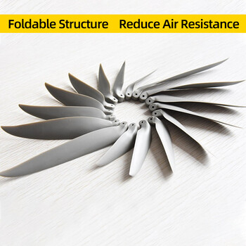 4 ΤΕΜ. GEMFAN Glass Fiber Nylon Foldable Propeller Foldable Props 7*6/7,5*4/8*5/9*5/10*6/11*8/12*8/13*8 Για RC Fixed Wing Drone