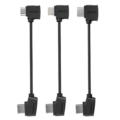 4IN Micro to Type-C Lightning podatkovni kabel za DJI Mavic 2/Air/Pro/Mini 1 SE Drone Extension Phone Connect Kabel za daljinski upravljač