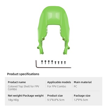 Κατάλληλο για FPV Aircraft Top for Shell Through the Top of the Fuselage Protective for Shell Chassis Accessories Dropship