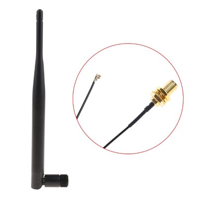 RP-SMA isane 868 MHz 5dBi juhtmeta antenni ruuter antenn + 15 cm RP SMA emane kuni I