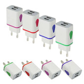 USB punjač LED putni adapter za brzo punjenje Prijenosni dvostruki zidni punjač Punjači za mobitele za iPhone13 12 Samsung S21 Xiaomi