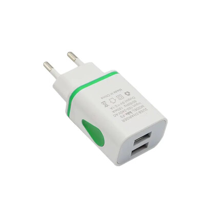 USB punjač LED putni adapter za brzo punjenje Prijenosni dvostruki zidni punjač Punjači za mobitele za iPhone13 12 Samsung S21 Xiaomi