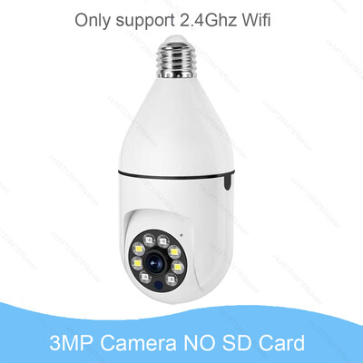 2/3/5MP Wifi E27 Žarulja Nadzorna kamera Bežični noćni vid HD Automatsko praćenje ljudi Sigurnost Baby Monitor 4X Zoom