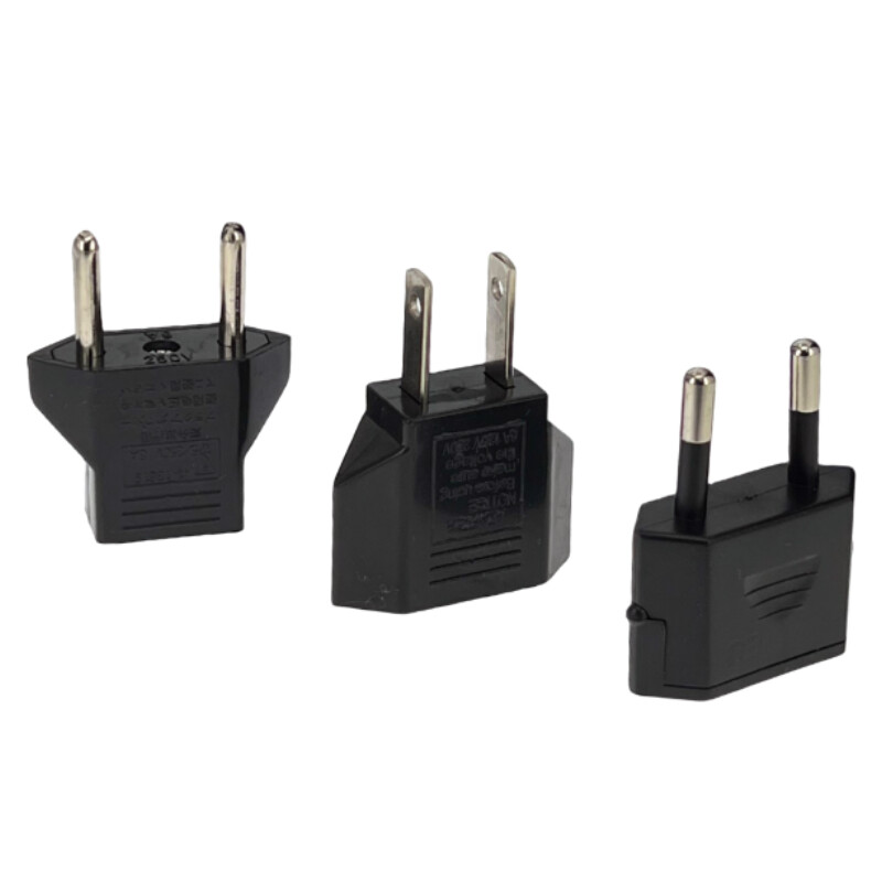 JAV į ES Amerikos kelionių adapteris 2 kontaktų 4,0 mm Europos ES į JAV kištukas Maitinimo adapteris Keitiklis Elektros lizdas