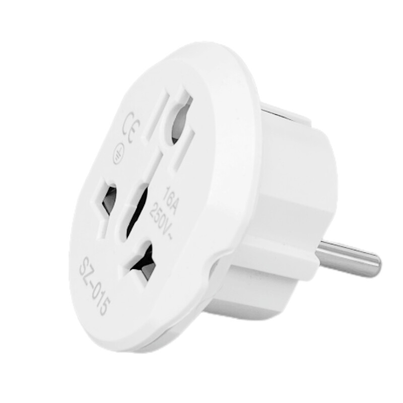 16A Adaptor de călătorie universal pentru UE Convertor euro din Marea Britanie SUA AU la UE Priză de curent AC Adaptor pentru încărcător de călătorie Convertor 250V