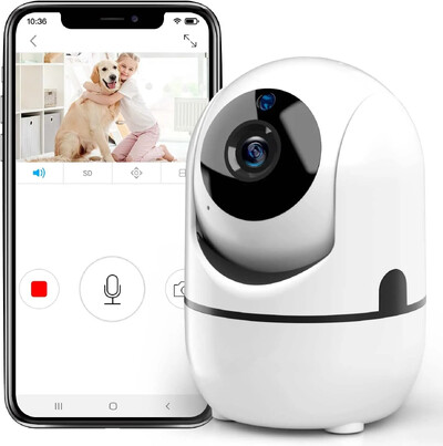 1080P traadita IP-kaamera Wifi 360 CCTV kaamera Mini lemmiklooma videovalve kaamera WiFi-ga beebimonitoriga 2MP nutikas kodu