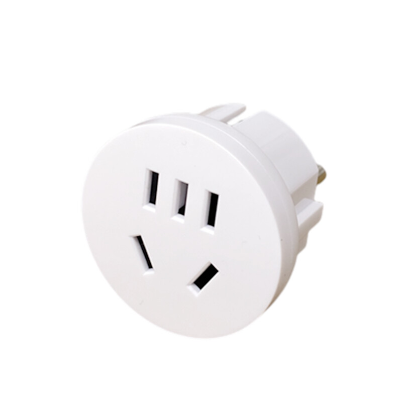 Adaptor de priză AU SUA la UE Adaptor de curent de călătorie american australian la euro Europa 1 priză rotundă Convertor AC Încărcător de perete
