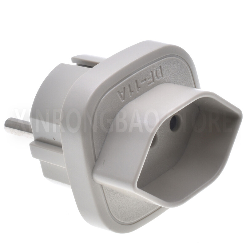 Adaptor de mufă franceză din Italia la UE de înaltă calitate Convertor elvețian la tip F Schuko, Brazilia, rotund, 3 pini, conector de încărcare pentru călătorii