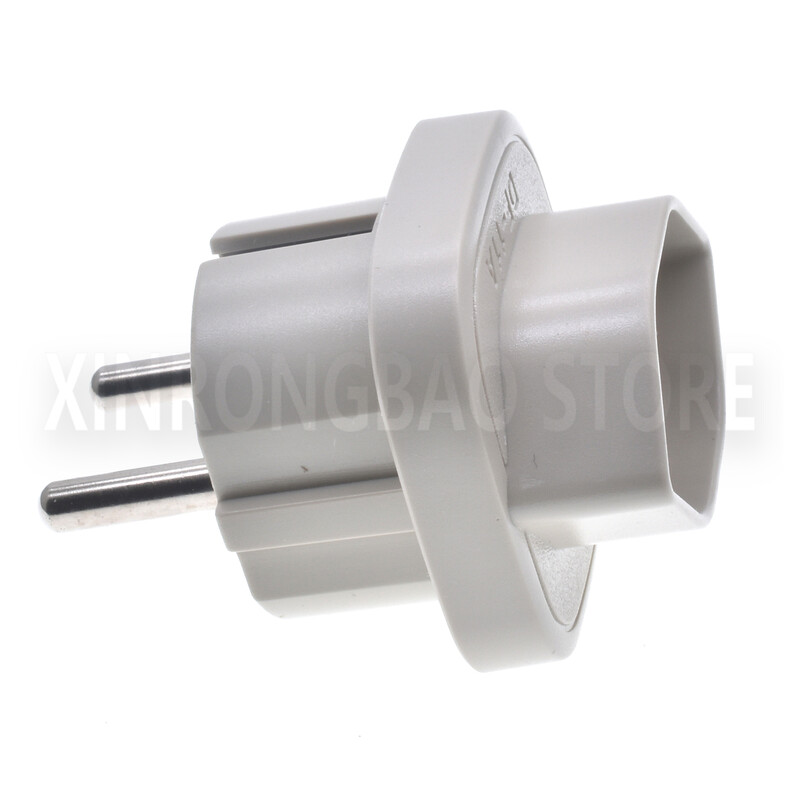 Adaptor de mufă franceză din Italia la UE de înaltă calitate Convertor elvețian la tip F Schuko, Brazilia, rotund, 3 pini, conector de încărcare pentru călătorii