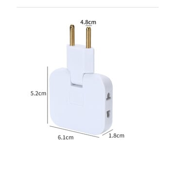 2~20PCS Plug Adapter Φορητή Πρίζα Πλάκα Πολλαπλών Καλωδίων 1 Μετατροπή 3 Επέκταση Ηλεκτρική Πρίζα 180° Περιστροφή Προσαρμογέας AC