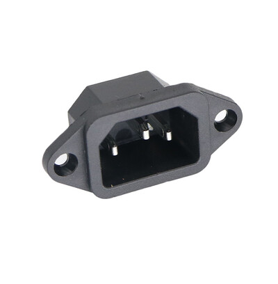 Must CE IEC320 C13 C14 AC toitepaneeli pistikupesa Taasjuhtmega juhtmestiku pistik Elektriline aku pesa dokkimispesa 10A 250V