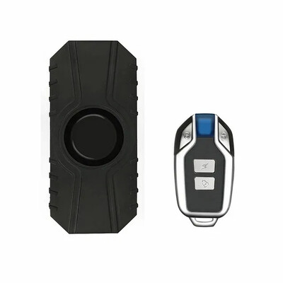 Alarma de vibrații pentru bicicletă fără fir, încărcare USB, impermeabilă, pentru motocicletă, alarmă pentru bicicletă electrică, telecomandă, senzor de securitate anti-pierdere