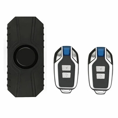 Alarma de vibrații pentru bicicletă fără fir, încărcare USB, impermeabilă, pentru motocicletă, alarmă pentru bicicletă electrică, telecomandă, senzor de securitate anti-pierdere