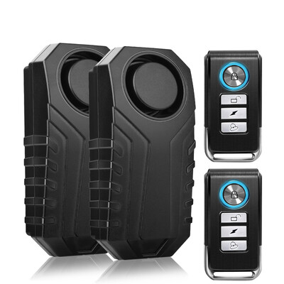 ELECTOP Велосипедна аларма 113dB против кражба Безжично вибрационно дистанционно управление Велосипед Мотоциклетни аларми Защита на дома на открито