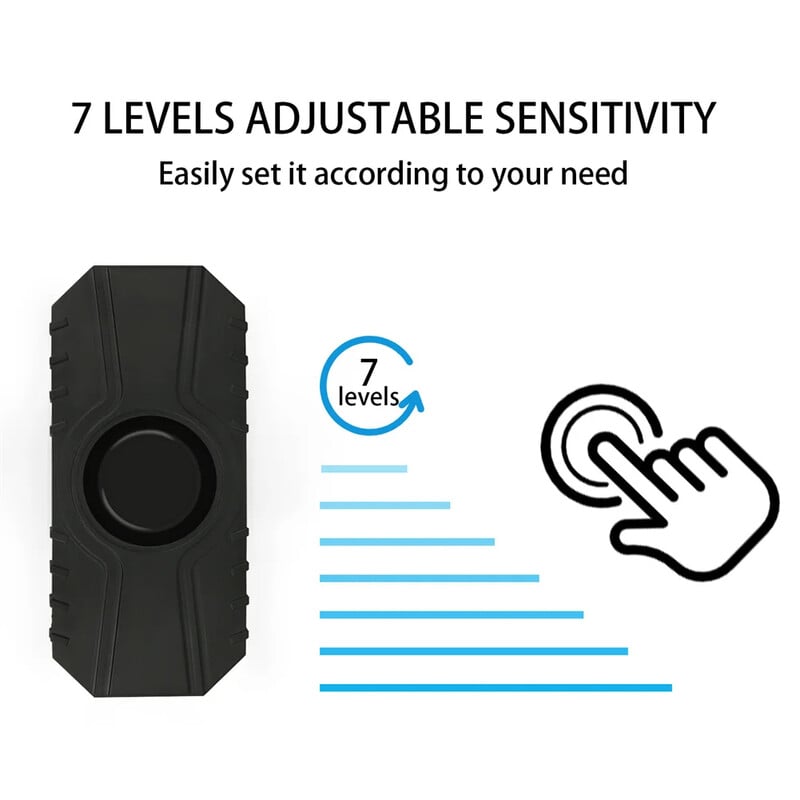 Alarma rezistenta la apa pentru biciclete Incarcare USB Motociclete Biciclete electrice Securitate Anti-pierdere Telecomanda fara fir Detector de vibratii Alarma