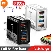 „Xiaomi USB PD Charger Quick Charge 3.0“, skirtas „iPhone Samsung Xiaomi“ planšetiniams kompiuteriams, mobiliojo telefono įkroviklio adapteris EU/US Plug Greitas įkrovimas