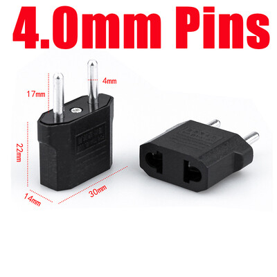 Ameerika Euroopa Mini CN Ühendkuningriik EL–USA toitepistiku adapter Venemaa Austraalia reisipistiku muundur Korea 4,0 mm 4,8 mm pistik 6A 125A