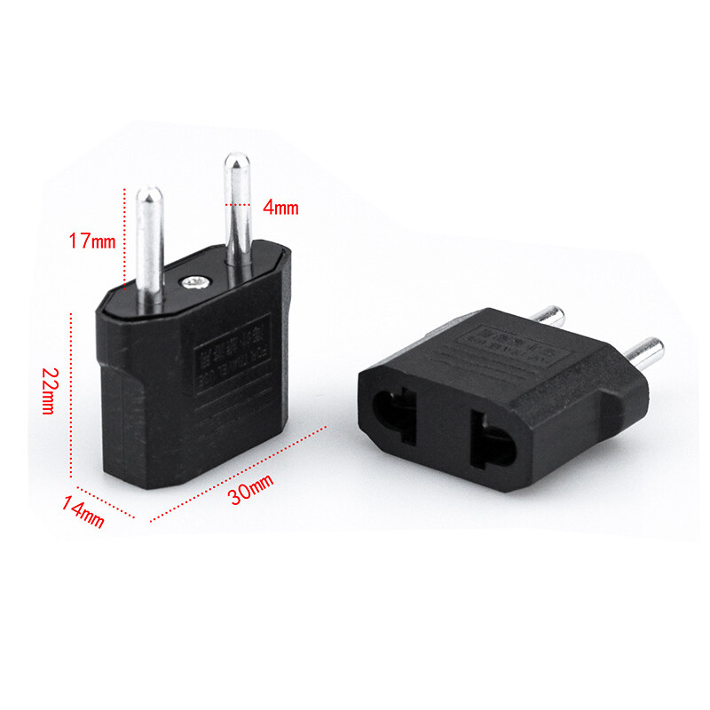Ameerika Euroopa Mini CN Ühendkuningriik EL–USA toitepistiku adapter Venemaa Austraalia reisipistiku muundur Korea 4,0 mm 4,8 mm pistik 6A 125A