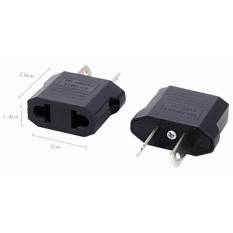 Ameerika Euroopa Mini CN Ühendkuningriik EL–USA toitepistiku adapter Venemaa Austraalia reisipistiku muundur Korea 4,0 mm 4,8 mm pistik 6A 125A