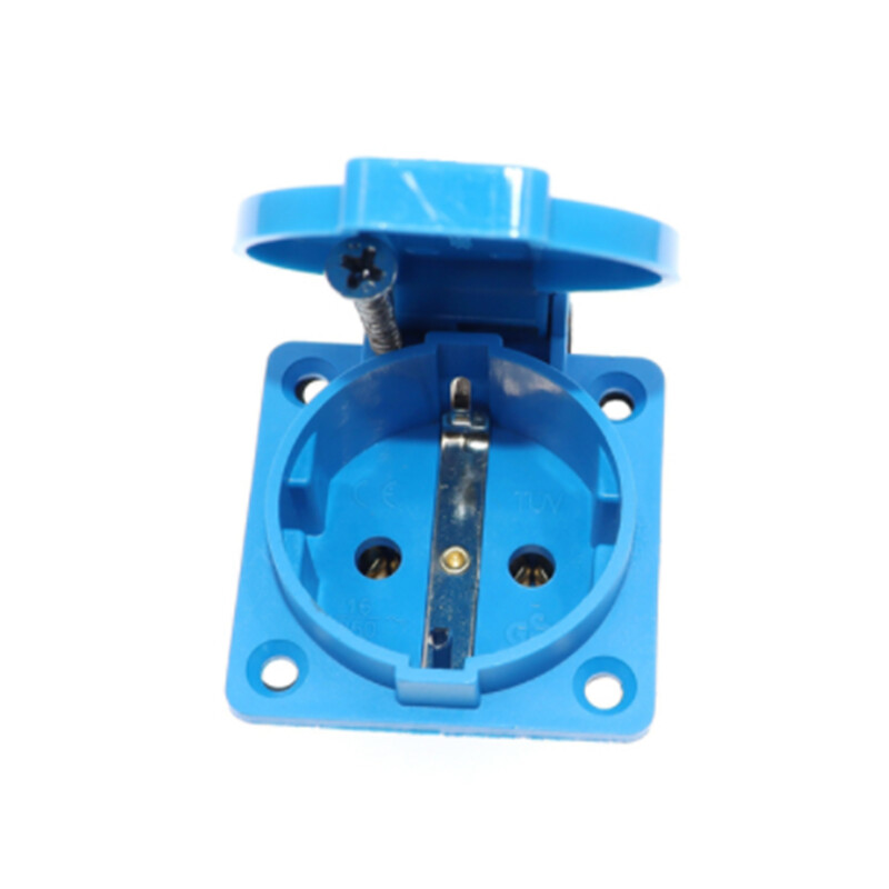 Priză industrială rezistentă la apă Germania Priză de alimentare CA Priză industrială germană Priză electrică cu capac impermeabil