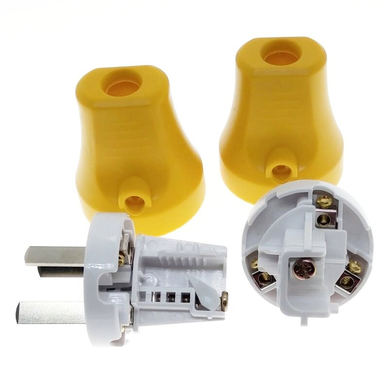 AU NZ CN (tip I) Fișă tată recablabilă cu 3 pini AC100~250V 10A Intrare din spate