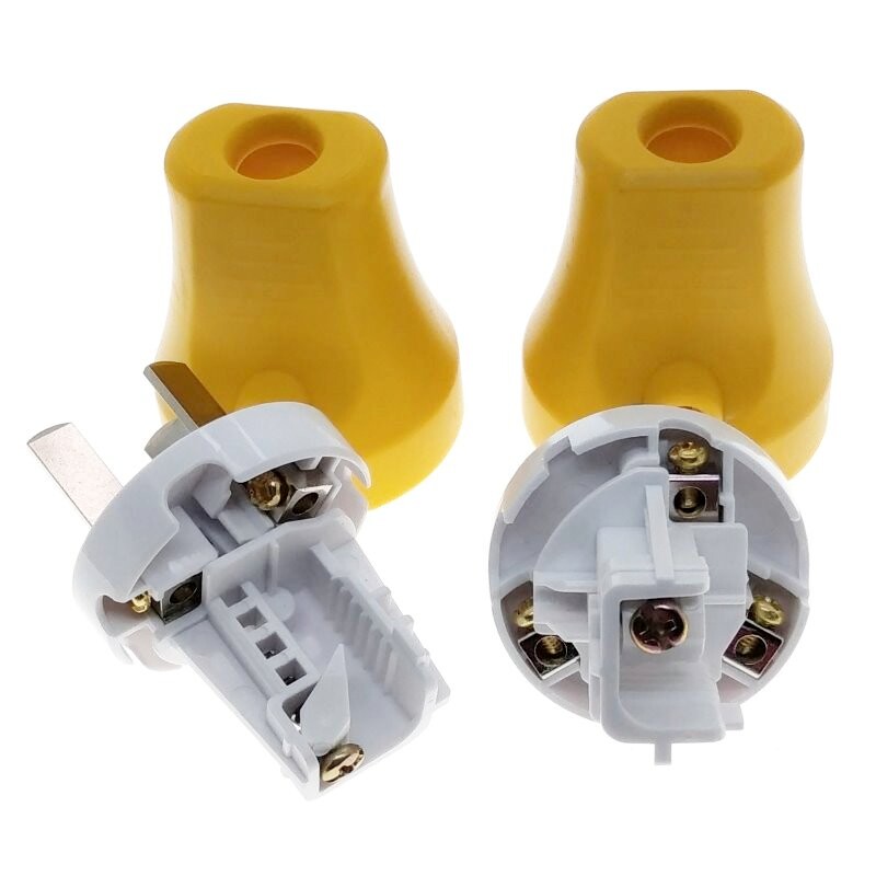 AU NZ CN (tip I) Fișă tată recablabilă cu 3 pini AC100~250V 10A Intrare din spate