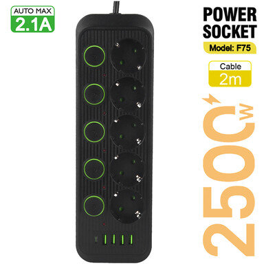 EU utikač Višestruke utičnice AC utičnice Razvodnik Produžni kabel s USB priključcima Zaštita od prenapona Mrežni filtar Individualni prekidač