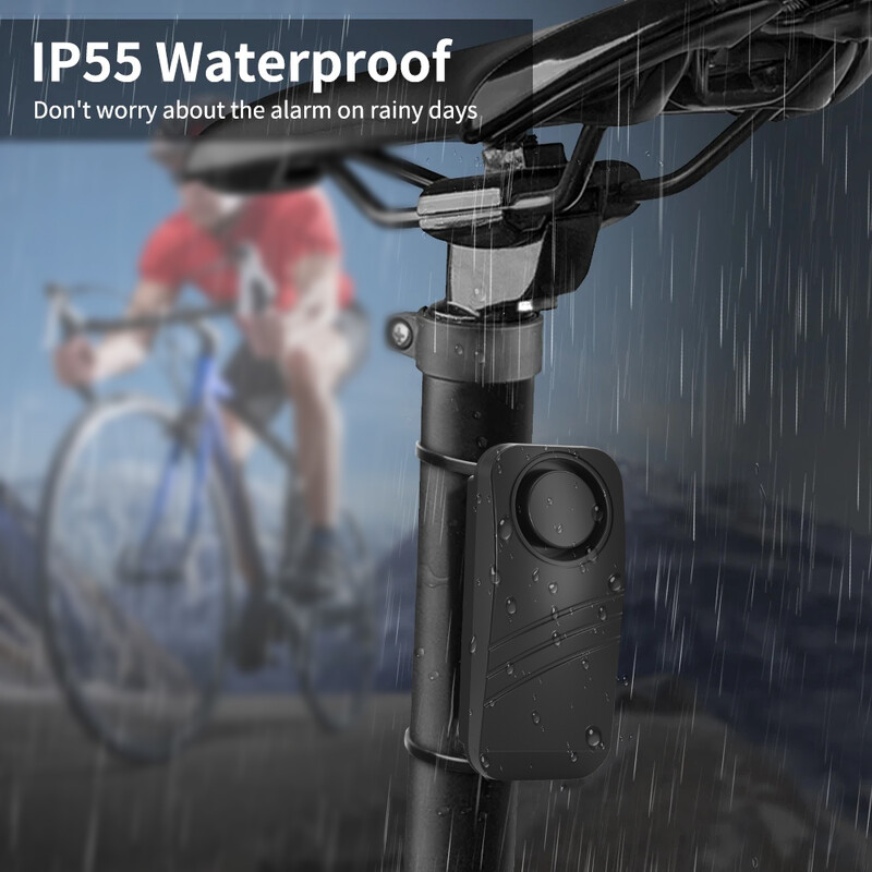 Atsparus vandeniui motociklo signalizacija 100 dB nuotolinio valdymo pultas, belaidis įspėjimas apie pametimą, signalizacijos jutiklis, dviračio signalizacija, apsauga