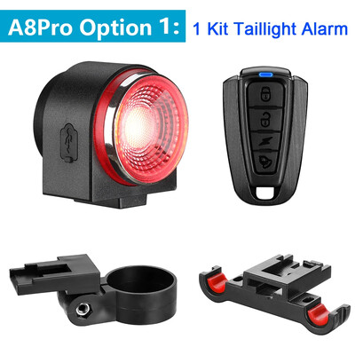 Συναγερμός ποδηλάτου Elecpow A8Pro Πίσω φανός φόρτισης USB IPX65 Αδιάβροχο ποδήλατο πίσω φως φρένων Λάμπα ποδηλάτου κατά κλοπής