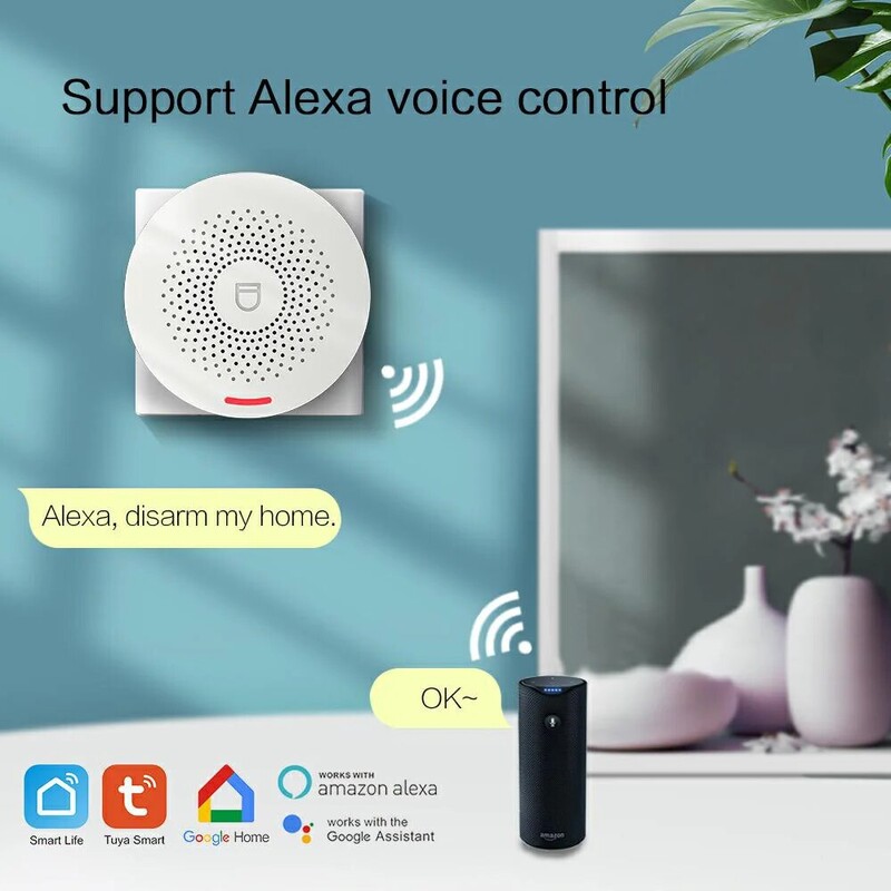 Wifi Tuya kućni alarmni sustav 433MHz protuprovalni sigurnosni alarm Smart Life App Control bežični kućni alarm